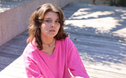 Stella Corduroy V Neck - Pink